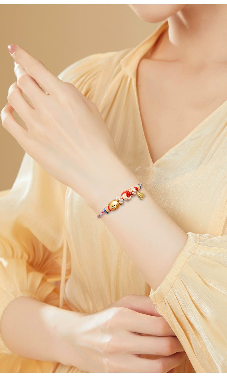 Attractive Prayer for Red String Bracelet: Detachable Wine Swirl | STAR8S
