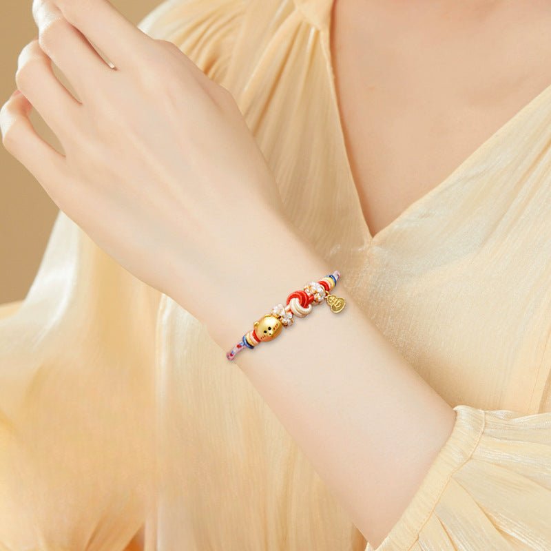 Attractive Prayer for Red String Bracelet: Detachable Wine Swirl | STAR8S