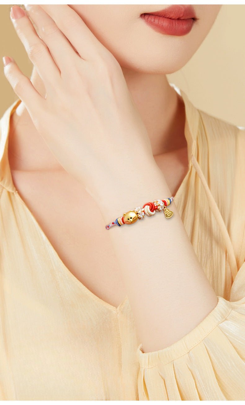 Attractive Prayer for Red String Bracelet: Detachable Wine Swirl | STAR8S