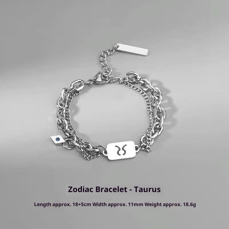 Zodiac Signs Bracelet - Luxury Titanium Steel Bracelet for Men & Women, Unique & Stylish Accessories - STAR8S