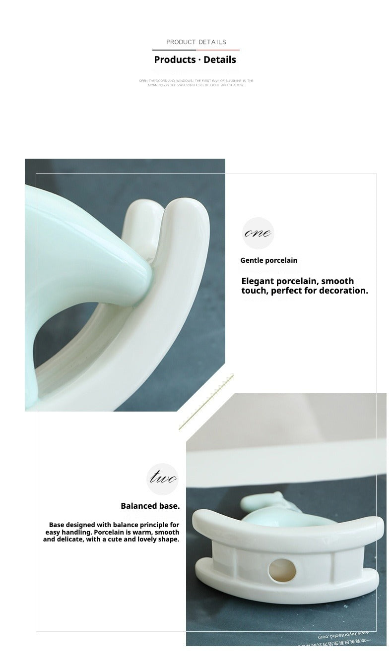 Chinese Zodiac Horse Ceramic Tea Pet - Handcrafted Rocking Horse Tea Decoration for Tea Tables & Home Décor - STAR8S