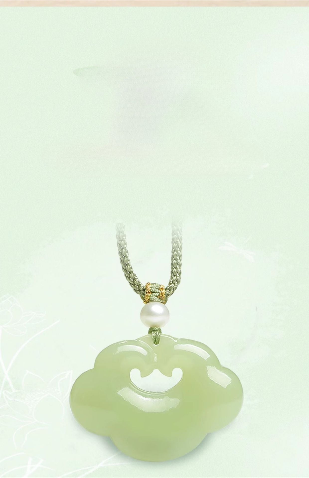 Chinese Jade Necklace - Heitian Ruyi Lock Pendant for Women's Protection | STAR8S
