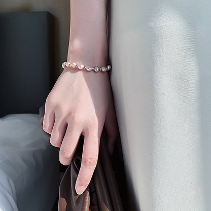 Baroque Freshwater Pearl Bracelet - Fashionable Design for Friends & Sisters - STAR8S