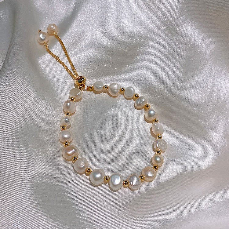 Baroque Freshwater Pearl Bracelet - Fashionable Design for Friends & Sisters - STAR8S