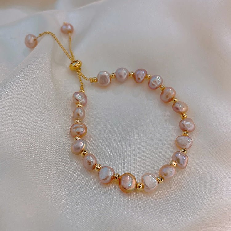 baroque freshwater pearl bracelet - fashionable design for friends & sisters - star8s