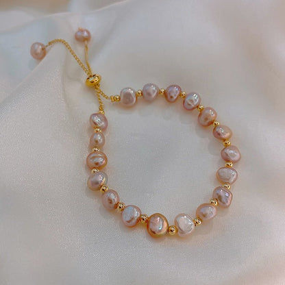 Baroque Freshwater Pearl Bracelet - Fashionable Design for Friends & Sisters - STAR8S