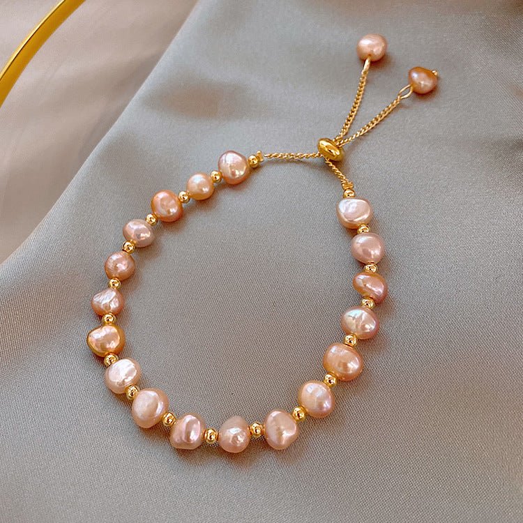 Baroque Freshwater Pearl Bracelet - Fashionable Design for Friends & Sisters - STAR8S