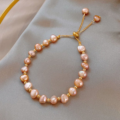 Baroque Freshwater Pearl Bracelet - Fashionable Design for Friends & Sisters - STAR8S