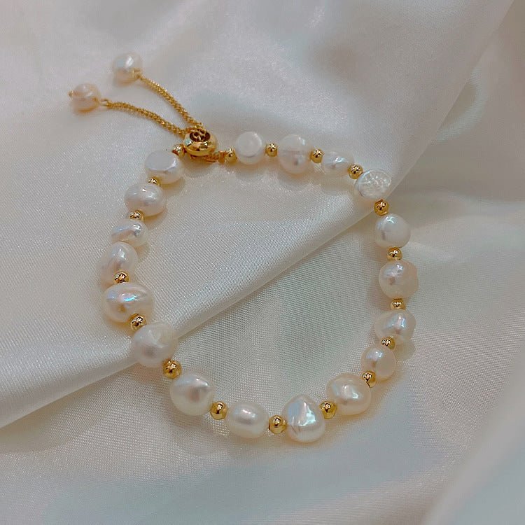 Baroque Freshwater Pearl Bracelet - Fashionable Design for Friends & Sisters - STAR8S