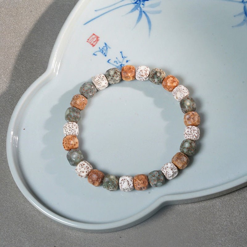 beaded bracelet – elegant star - moon multi - treasure beads | perfect gift for men and women - star8s