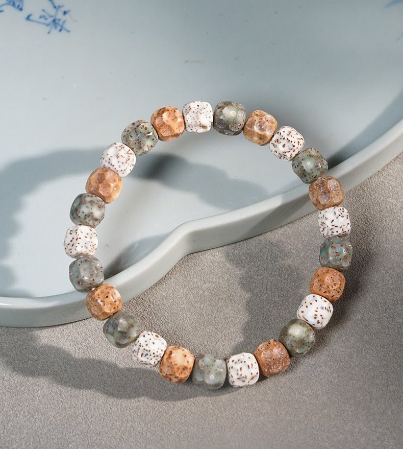 beaded bracelet – elegant star - moon multi - treasure beads | perfect gift for men and women - star8s