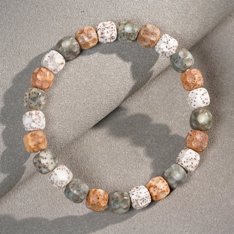beaded bracelet – elegant star - moon multi - treasure beads | perfect gift for men and women - star8s