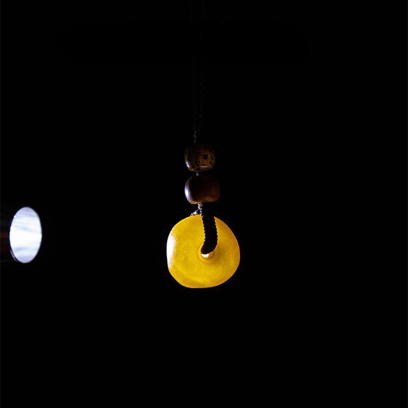 beeswax cookie pendant keychain - 15mm handcrafted phone, bag charm & usb keychain | unisex gift - star8s