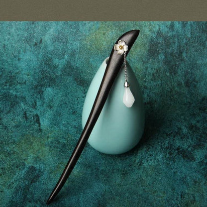 Black Sandalwood Premium Vintage Hairpin for Hanfu Qipao Gift Girlfriend - STAR8S