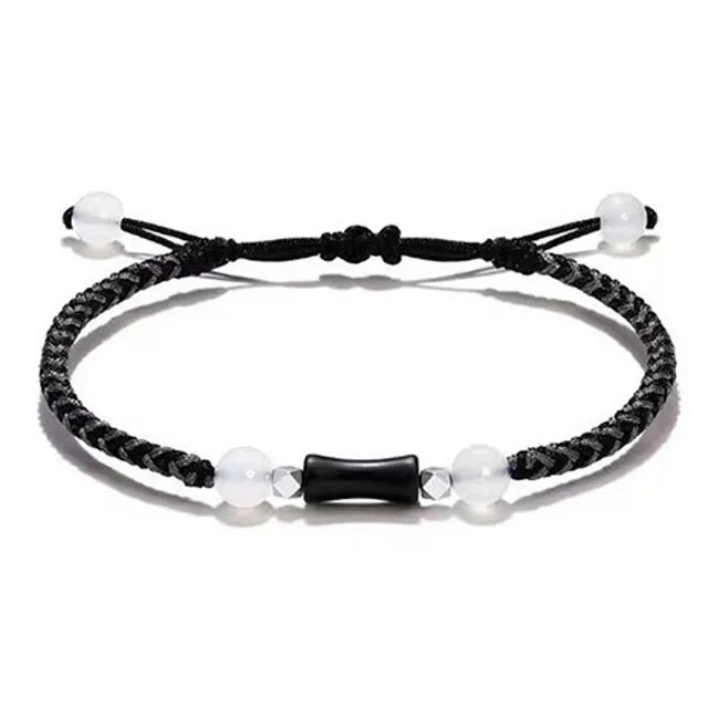 blessed red bracelet string: 925 silver bamboo joint agate | star8s