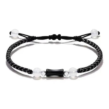 Blessed Red Bracelet String: 925 Silver Bamboo Joint Agate | STAR8S