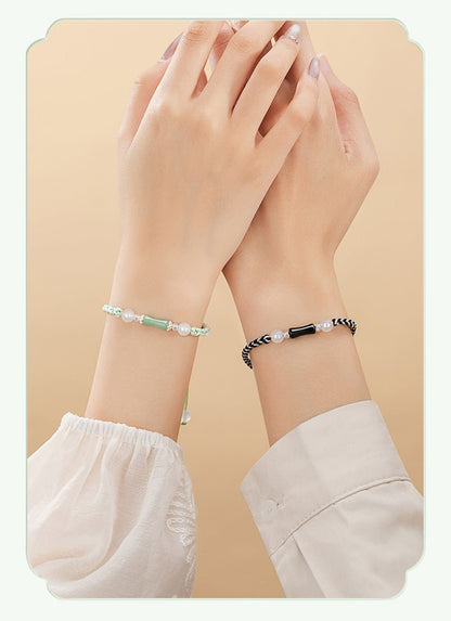 Blessed Red Bracelet String: 925 Silver Bamboo Joint Agate | STAR8S