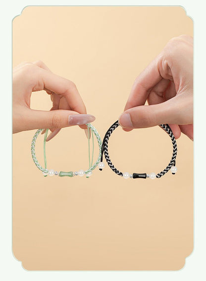Blessed Red Bracelet String: 925 Silver Bamboo Joint Agate | STAR8S