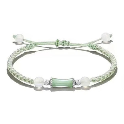 Blessed Red Bracelet String: 925 Silver Bamboo Joint Agate | STAR8S