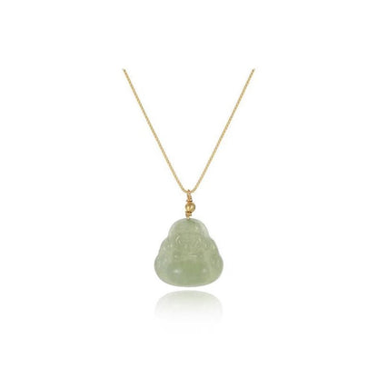 Buddha Necklace – S925 Silver Chain with Hetian Jade Pendant for Women - STAR8S