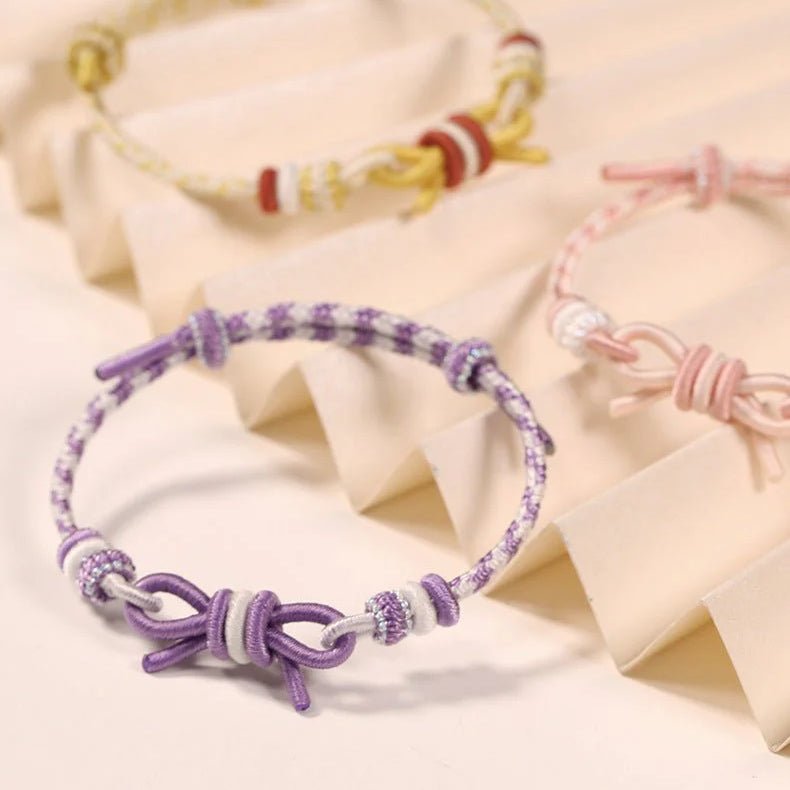 Butterfly Good Luck Red String Bracelet: Anime Character Personalized Bow Tie | STAR8S - STAR8S