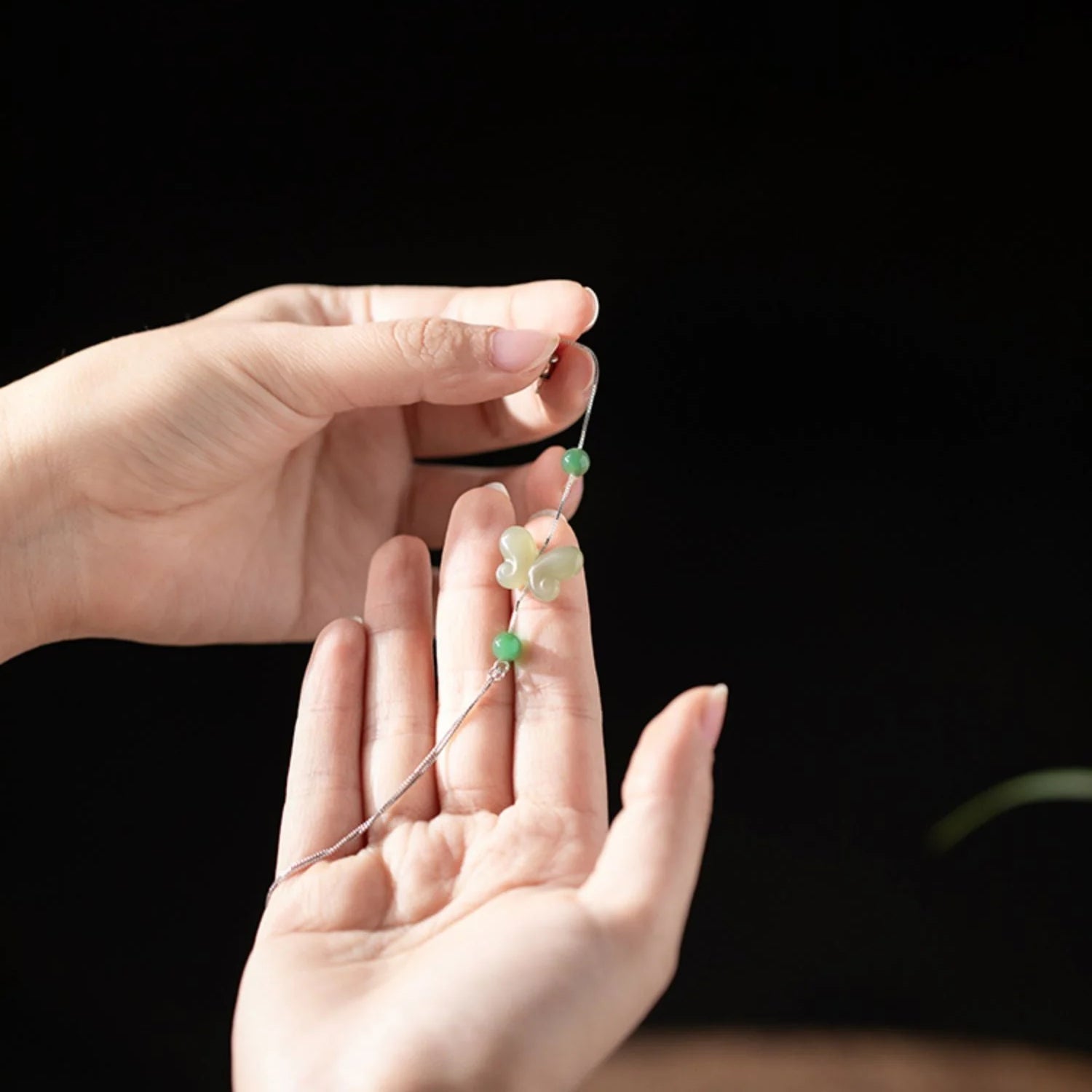 Butterfly Jade Earrings: Hetian 925 Silver Gift | STAR8S - STAR8S