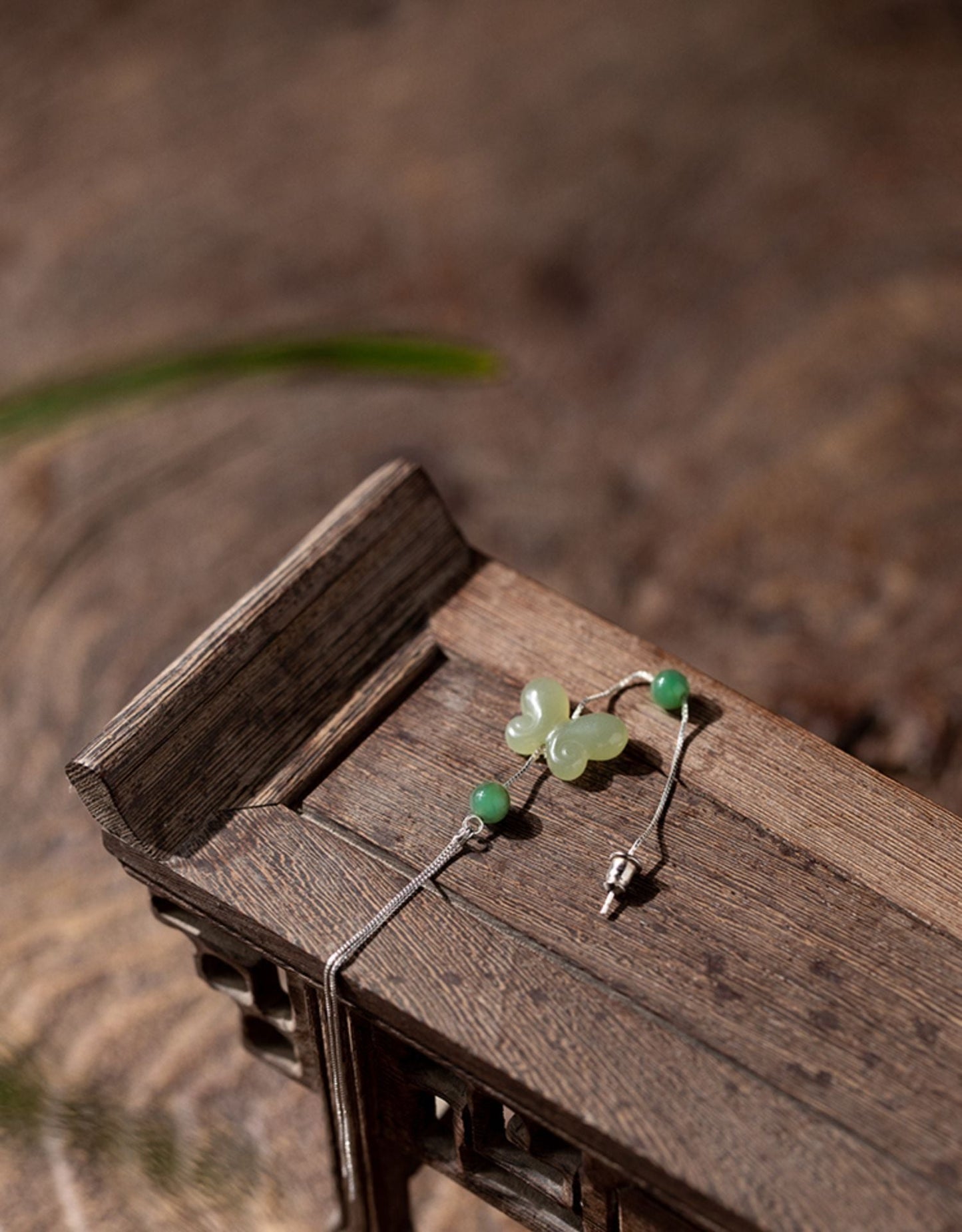 butterfly jade earrings: hetian 925 silver gift | star8s