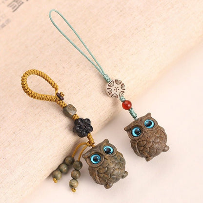 Carved Sandalwood Keychain | Creative Vintage Keychain for Men & Women 🎋 - STAR8S