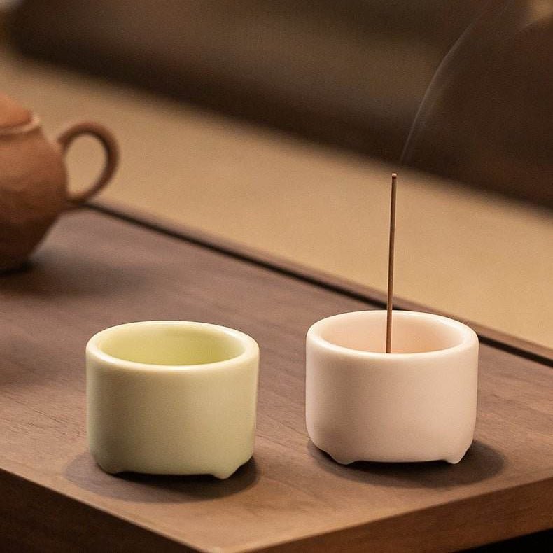 charming ceramic incense holder – mini creative design, perfect for home - star8s