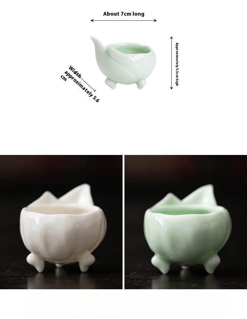 charming lotus incense holder – unique three - legged design, elegant home decor - star8s