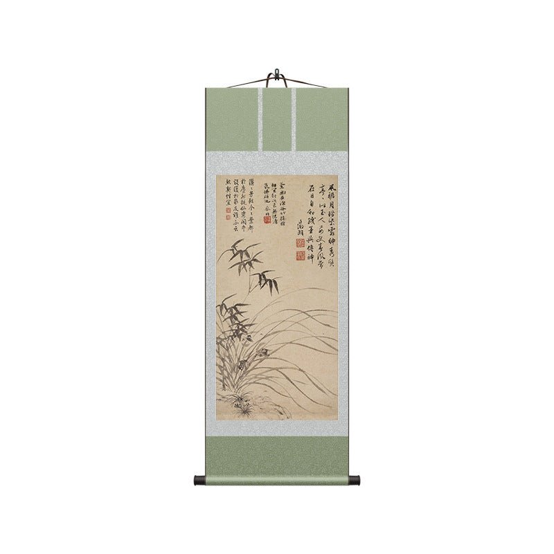 Chinese Ancient Painting: Wen Zhengming’s Orchid - Bamboo Scroll HD print | STAR8S
