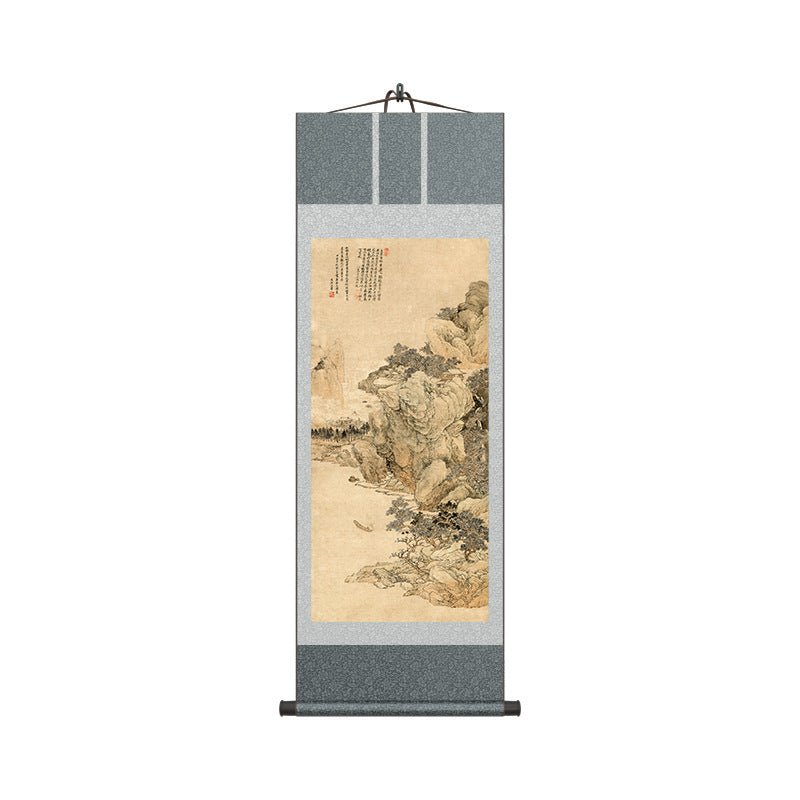 Chinese Calligraphy Painting: Tang Yin’s Mountain - River Scroll HD print | STAR8S