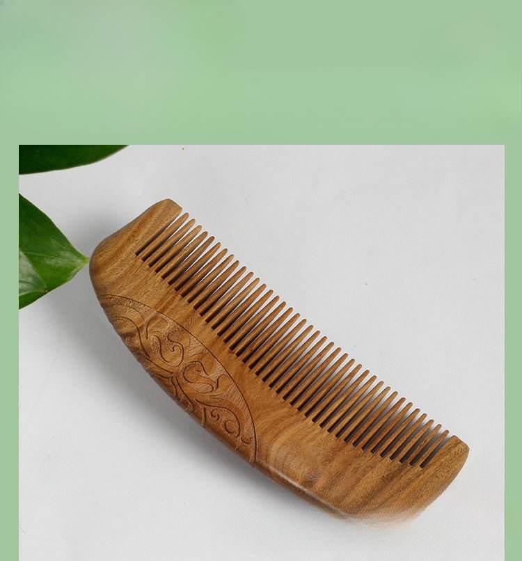 Chinese Hair Comb – Vintage Green Sandalwood Unisex Gift, Elegant & Comfortable Hair Care - STAR8S