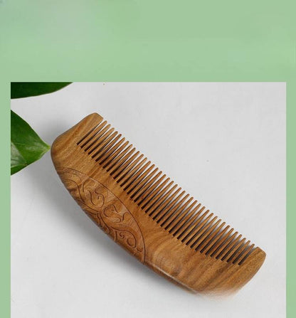 Chinese Hair Comb – Vintage Green Sandalwood Unisex Gift, Elegant & Comfortable Hair Care - STAR8S