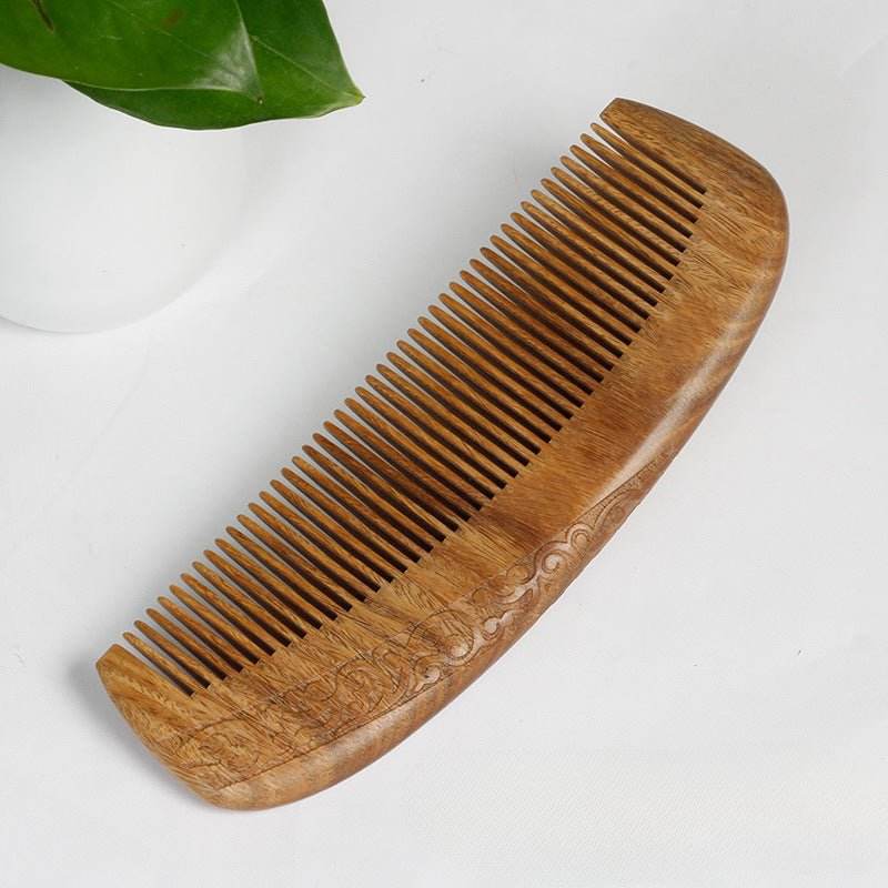 Chinese Hair Comb – Vintage Green Sandalwood Unisex Gift, Elegant & Comfortable Hair Care - STAR8S