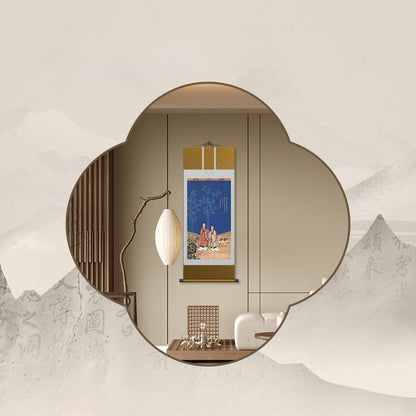 Chinese Ink Painting: HD print Castiglione’s Peaceful Spring Scroll with Bamboo | STAR8S