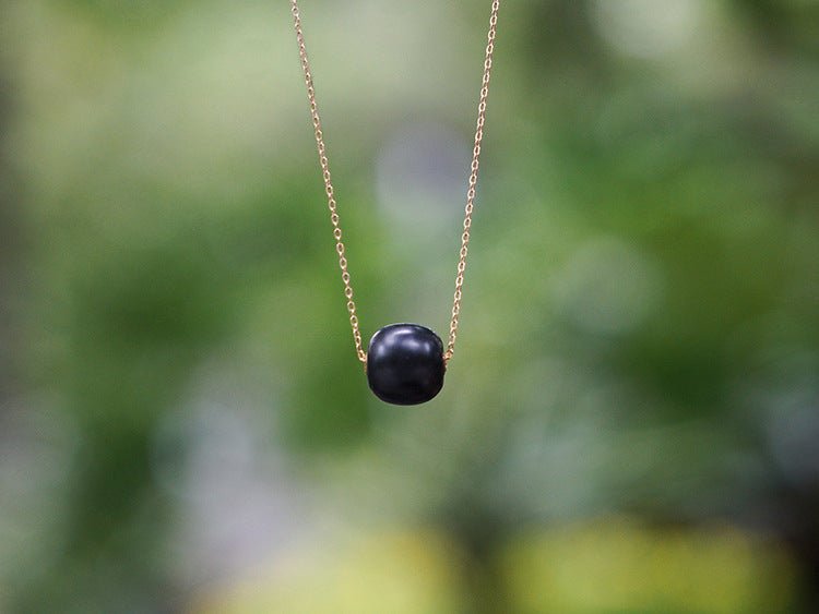 Chinese Jade Necklace with Heitian Black Snake Chain | STAR8S