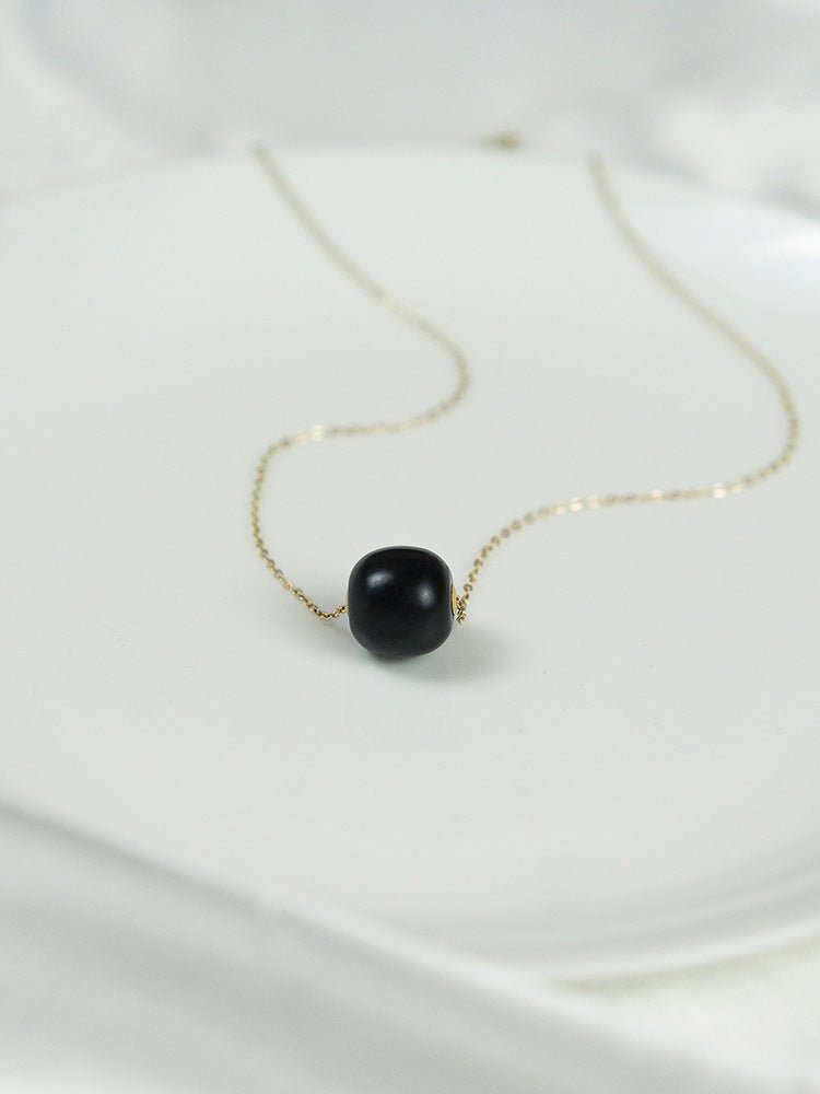 Chinese Jade Necklace with Heitian Black Snake Chain | STAR8S