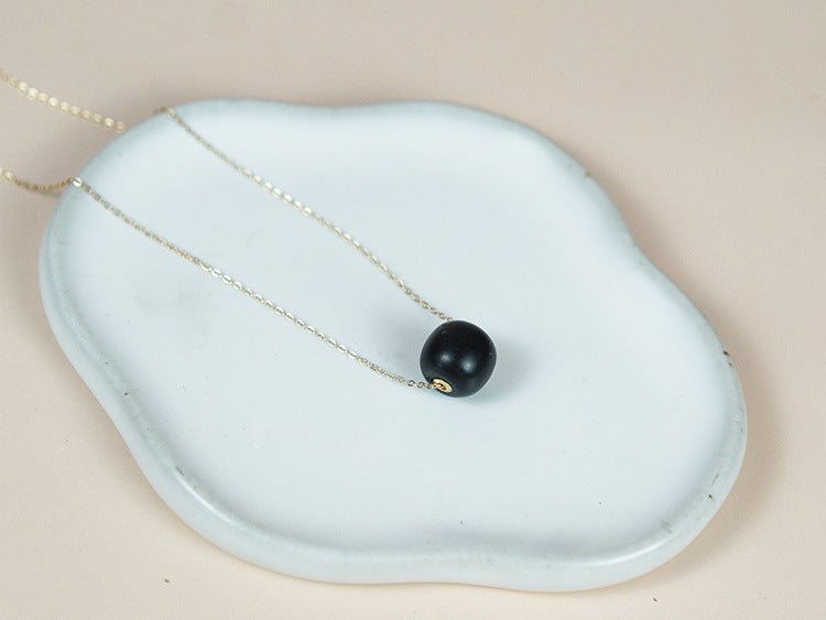 Chinese Jade Necklace with Heitian Black Snake Chain | STAR8S