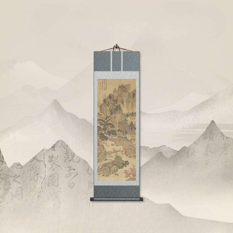 Chinese Landscape Painting: Tang Yin’s Nature - Filled Scroll HD print | STAR8S
