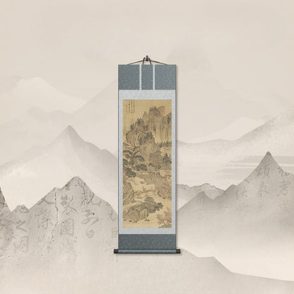 Chinese Landscape Painting: Tang Yin’s Nature - Filled Scroll HD print | STAR8S