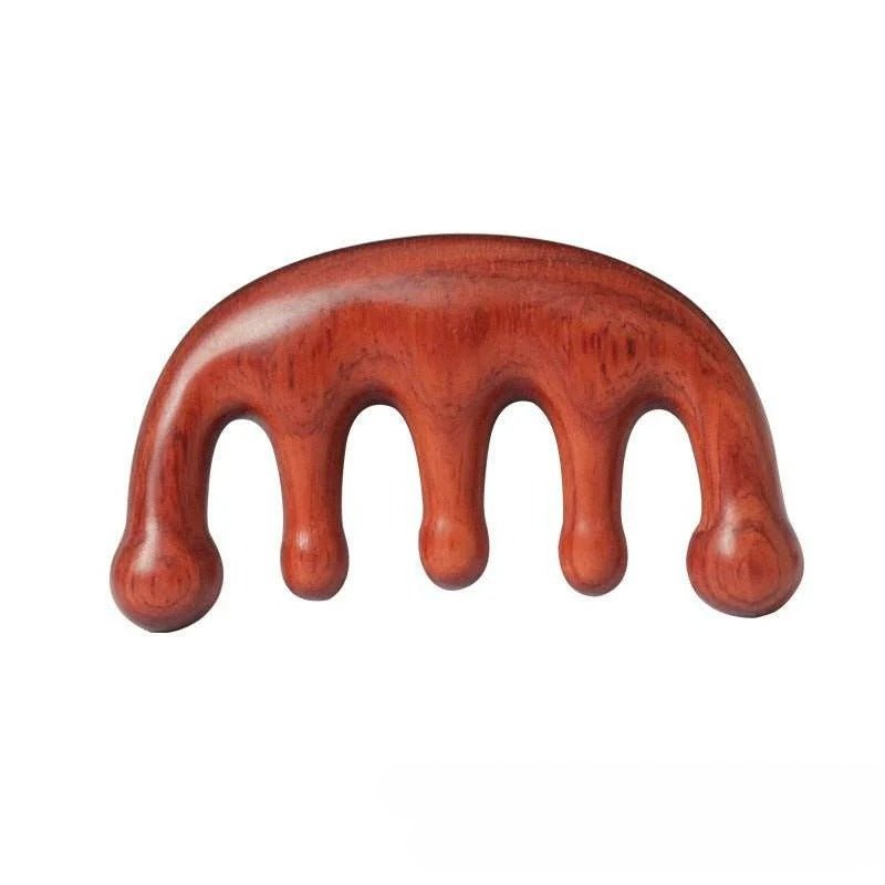 chinese massage comb – green sandalwood head meridian comb, relaxing & refreshing health care - star8s