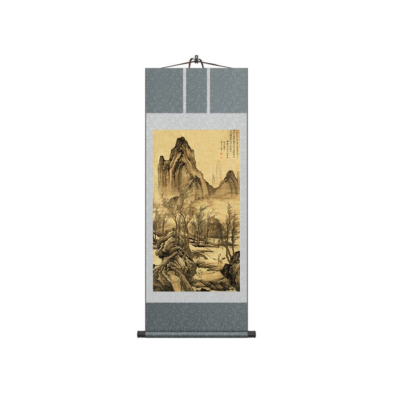 Chinese Mountain Painting: Tang Yin’s Hermit Scroll HD print | STAR8S