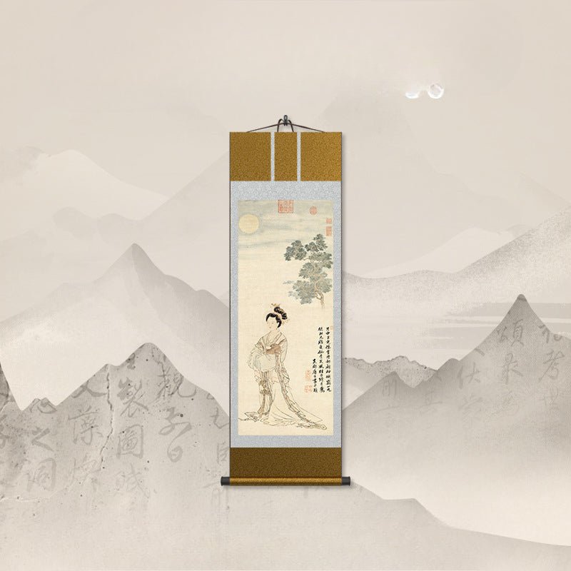 Chinese Painter Art: Tang Yin’s The Goddess Chang Scroll HD print | STAR8S