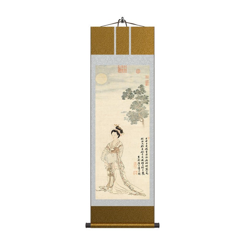 Chinese Painter Art: Tang Yin’s The Goddess Chang Scroll HD print | STAR8S