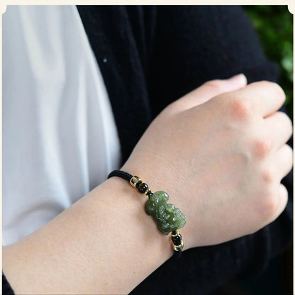 Chinese PiXiu Couples Hetian Jade Bracelet - Fortune & Romance | STAR8S - STAR8S