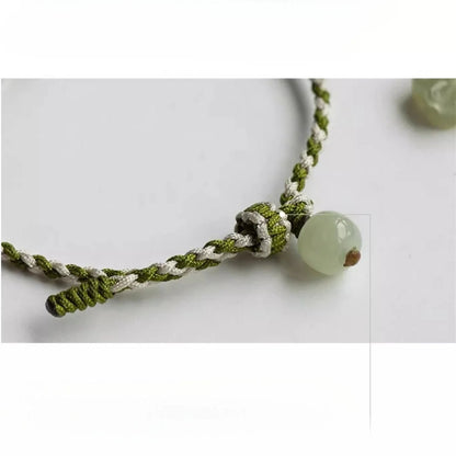 Chinese Plum Blossom Bracelet‌ - Genuine Hetian Jade & Fu | STAR8S - STAR8S