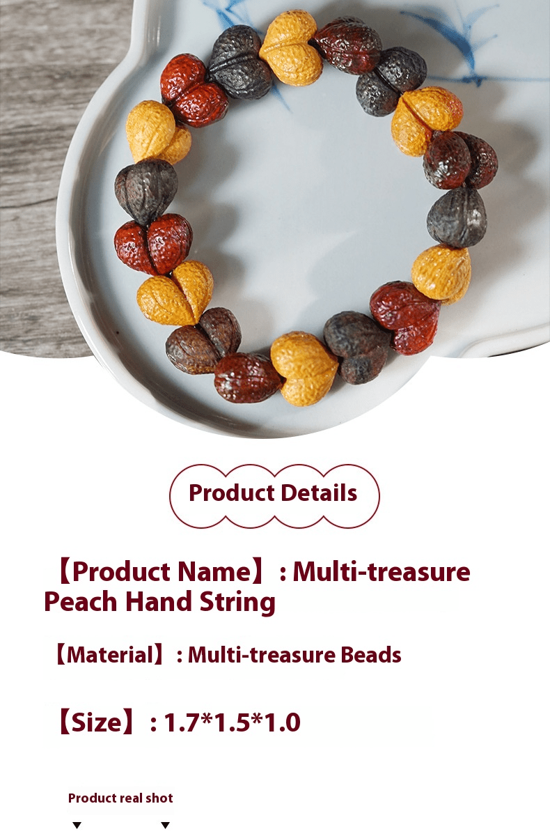 chinese sandalwood heart bracelet – handcrafted wooden beads adjustable bracelet for women – gift jewelry - star8s