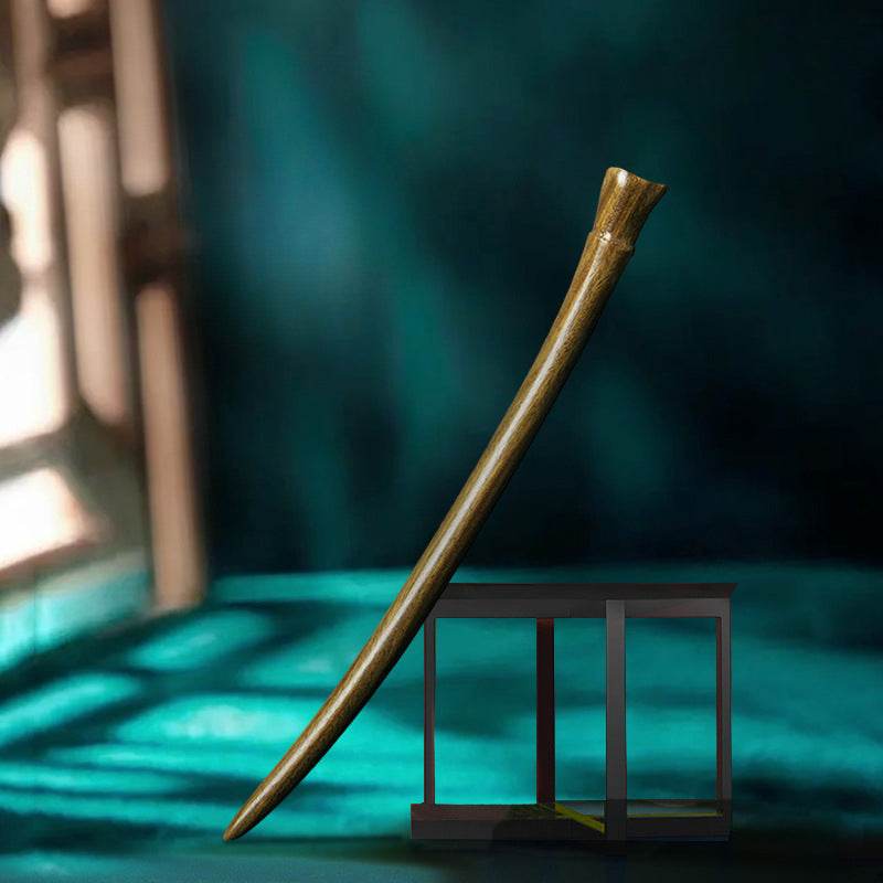 Chinese - Style Vintage Wood Hairpin for Elegant Hairstyling - STAR8S