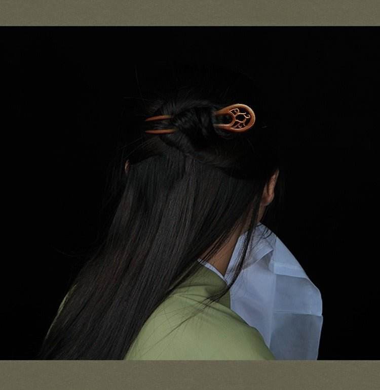 chinese vintage minimalist hairpin: creative premium bun gift for girlfriends - star8s